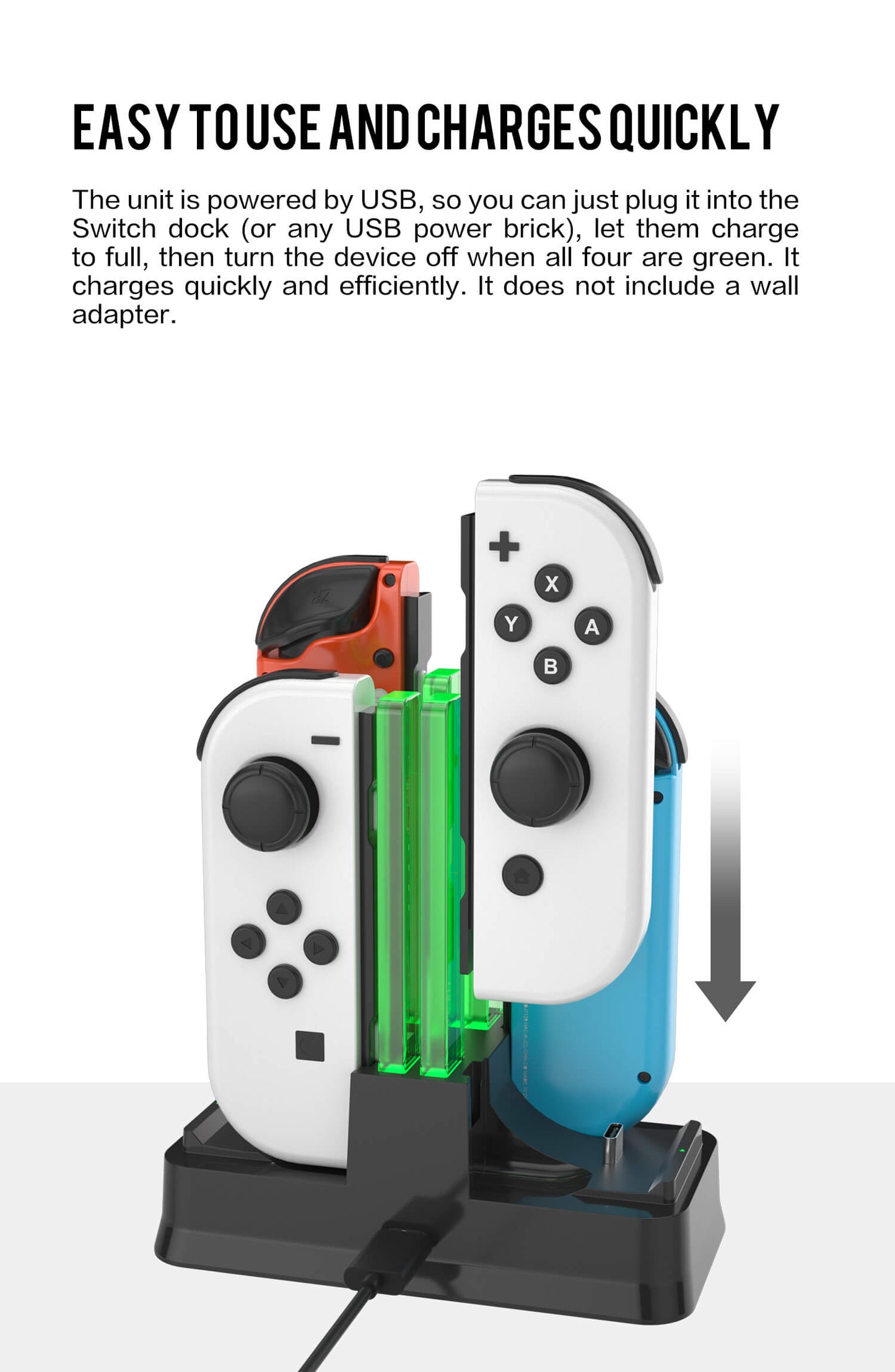 nintendo switch joy con charger dock