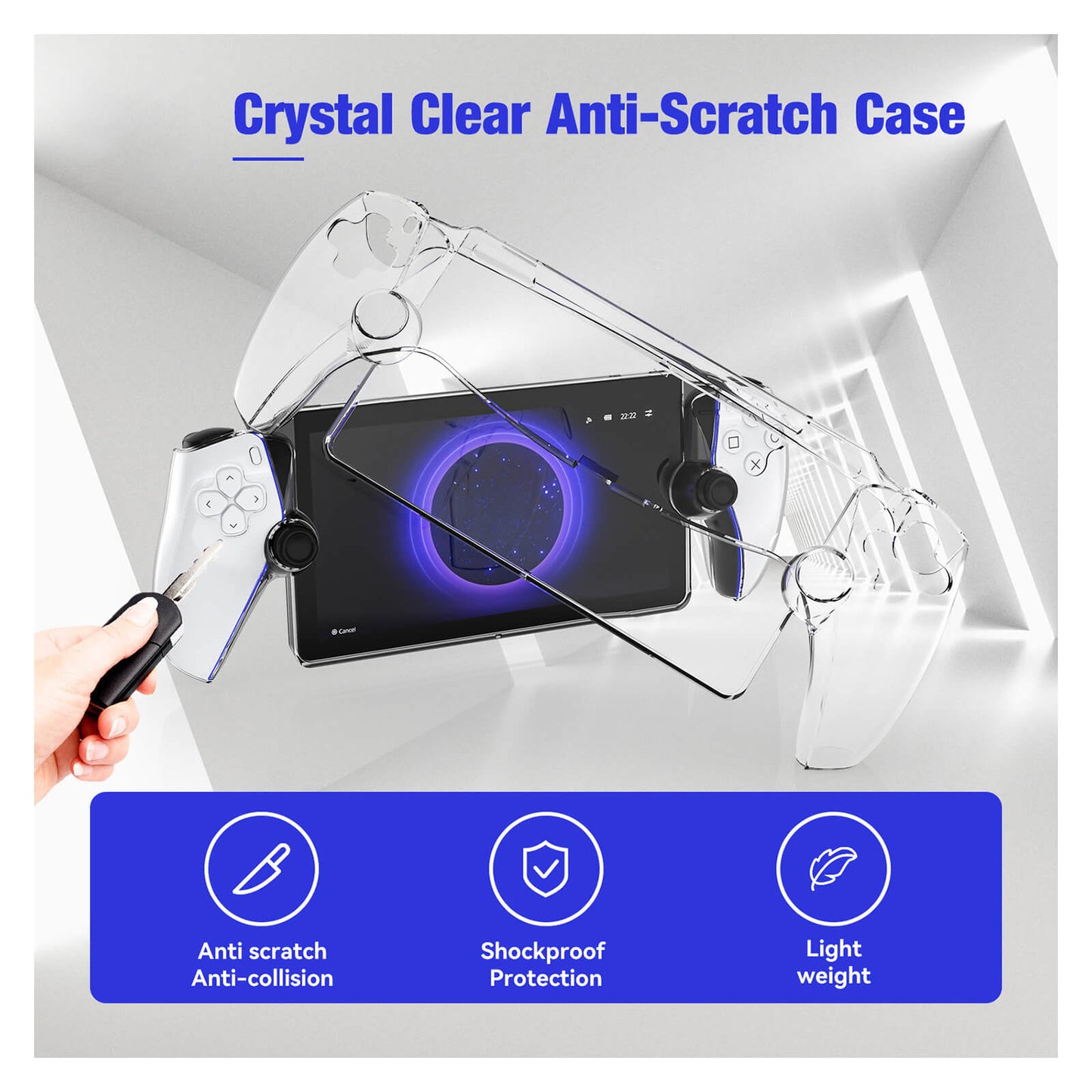 Playstation Portal Remote Player Protective Case Clear