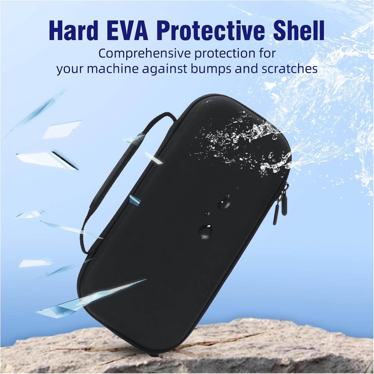 HEATFUN Travel Case for Rog Ally, Protective Rog Ally Carrying Case with Storage for Device & Charger, Slim Hard Shell Portable Rog Ally Case for Travel, Commute, and Daily Use