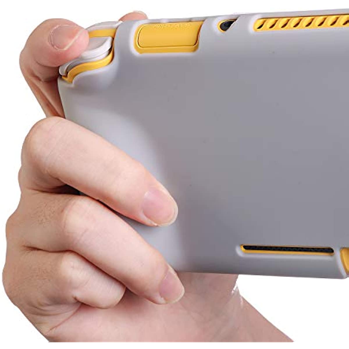 Switch Lite Grip Case , Switch lite Protector Case, Silicone Case for Nintendo Switch Lite - Light Gray