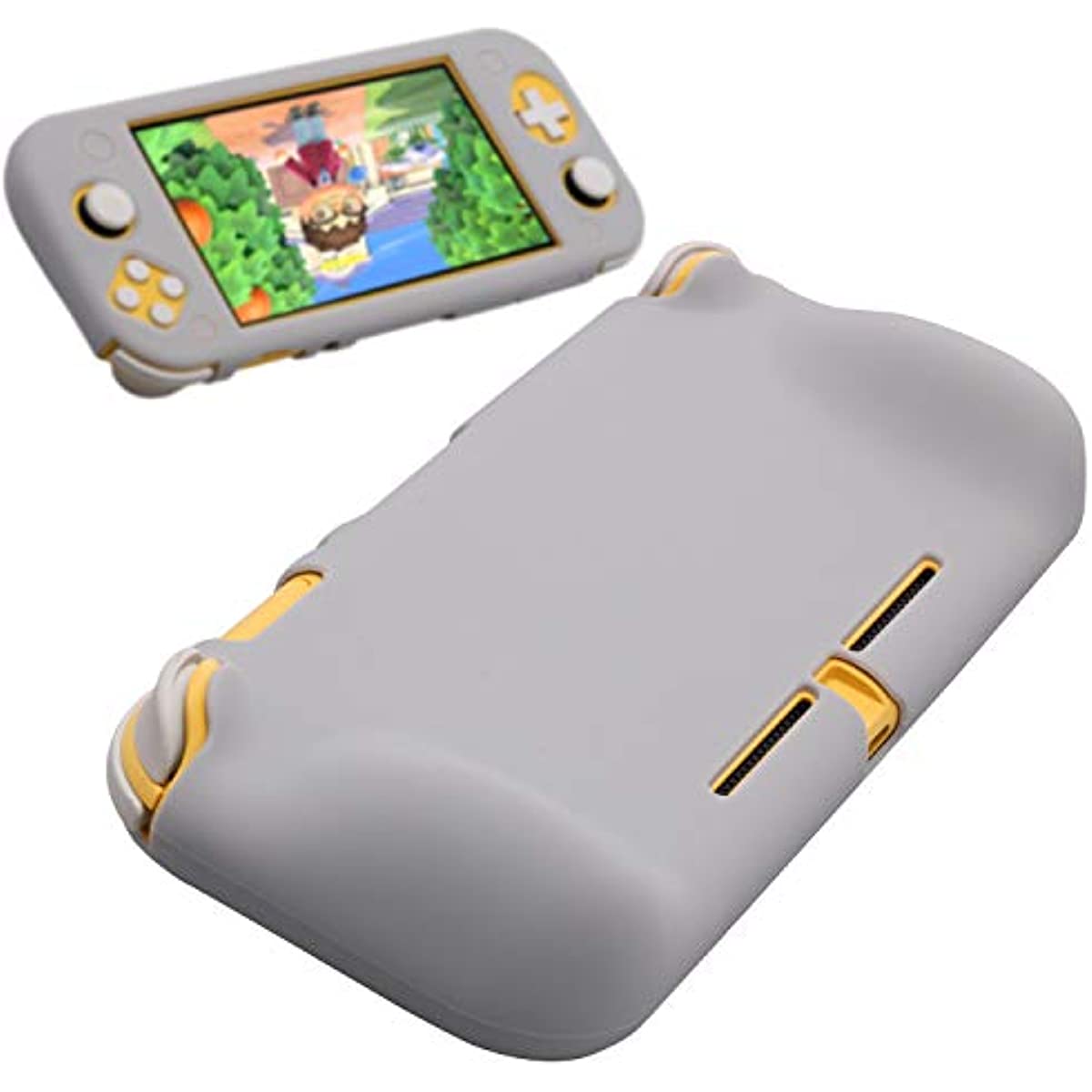 Switch Lite Grip Case , Switch lite Protector Case, Silicone Case for Nintendo Switch Lite - Light Gray