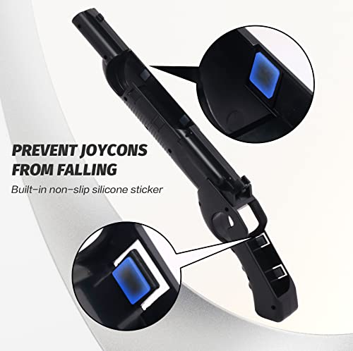 HEATFUN Game Controller Compatible with Switch Games Wolfenstein 2: The New Colossus, Big Buck Hunter Arcade - Switch and Other Games - AllBlack (1 Pack)