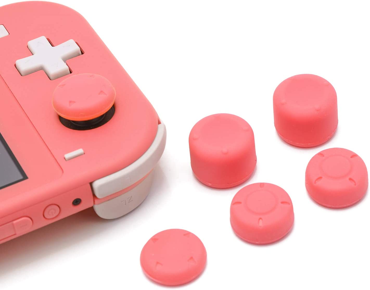 Switch Lite Thumb Grips, Different Sizes Soft and Comfortable Joystick Caps for Nintendo Switch Lite - Gray