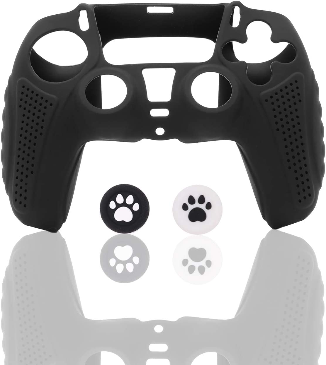 PS5 Controller Skin, PS5 Silicone Controller Case, Playstation 5 Controller Silicone Cover with 2 Thumb Grip Caps