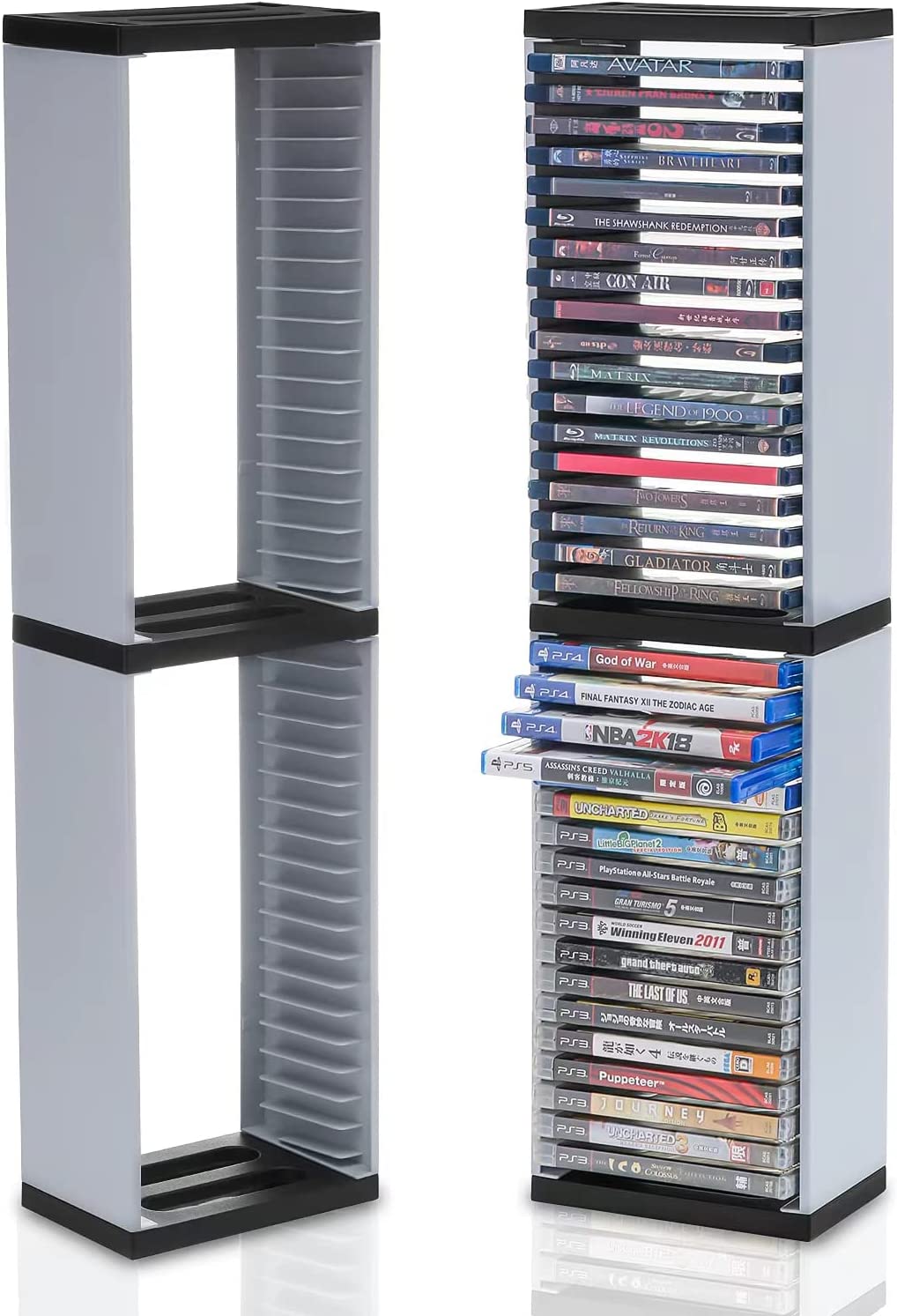Xbox Game Card Case Storage Wall Mount, Xbox One Game Card Box Storage Stand Wall Mount Compatible with PS5 PS4 Games Xbox Series X/S Games (14 Game Boxes)