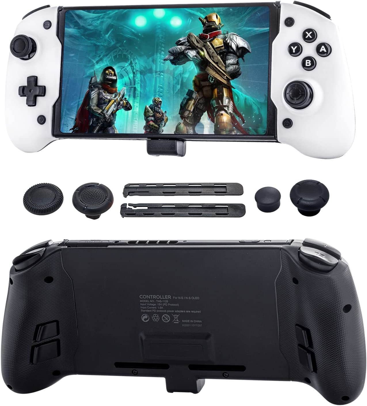 Wireless Controller Compatible with Nintendo Switch, Large Controller for Nintendo Switch with Precise Rocker, Dual Motor Shock Feedback and Screenshot