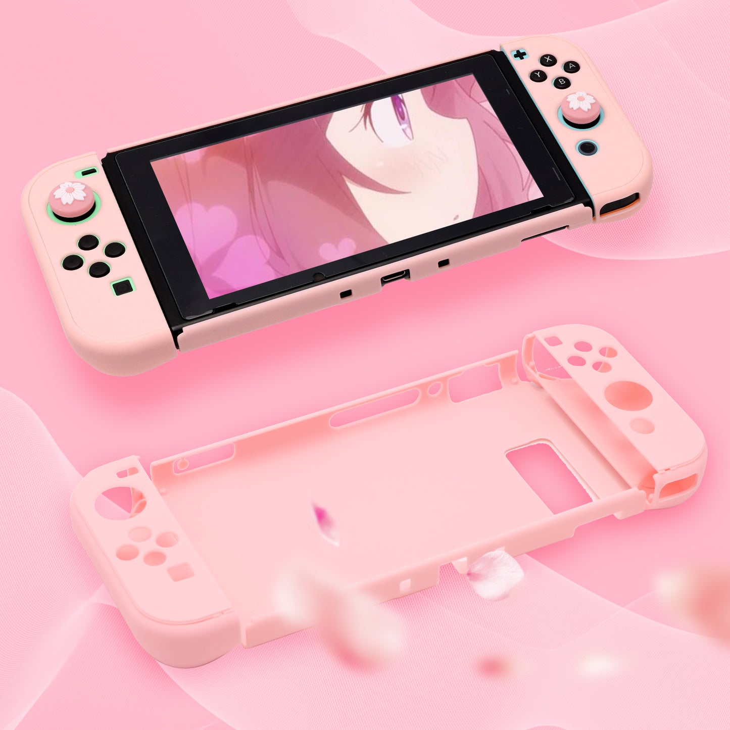 nintendo switch pink protective case
