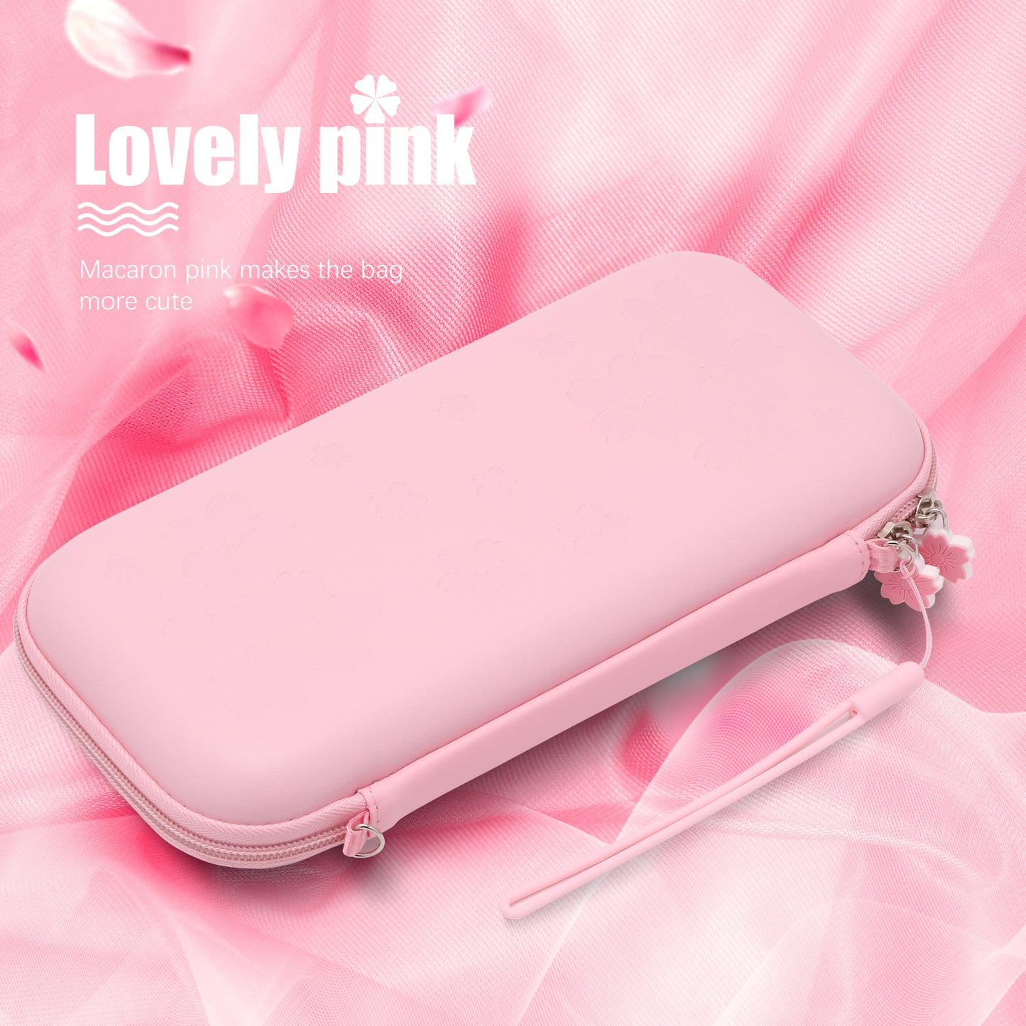 pink nintendo switch carry case