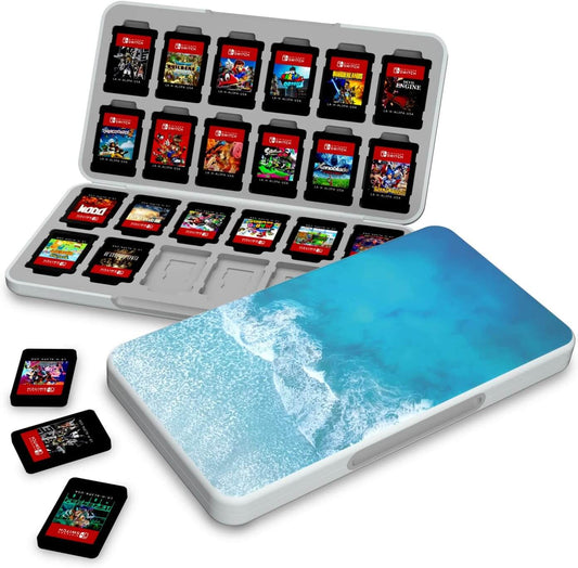 Switch Game Card Case – Store 24 Games & 48 MicroSD Cards | Slim, Portable & Magnetic | Compatible with Switch 2 / OLED / Lite