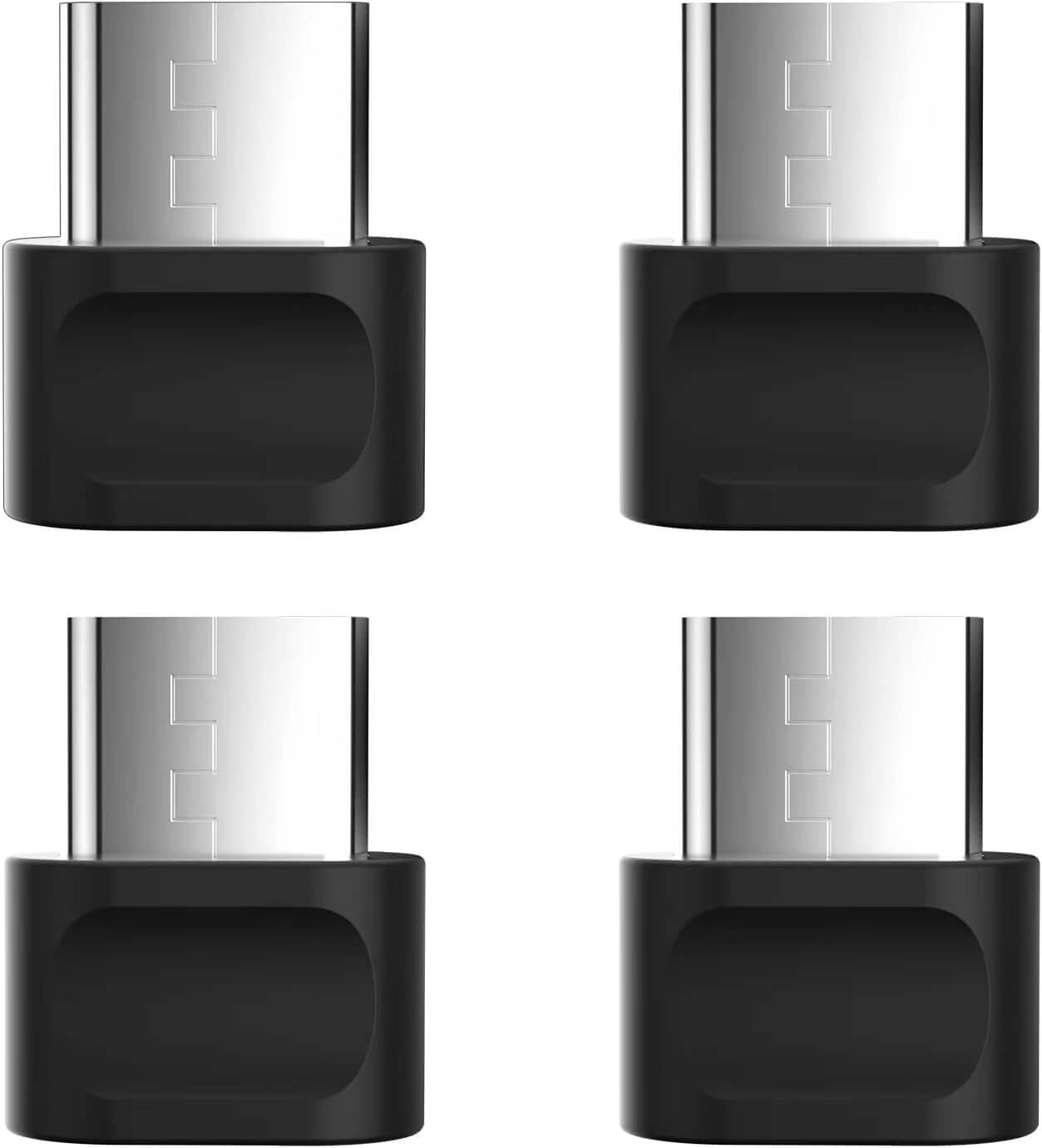 HEATFUN USB C Adapters, Small USB C Adapter Compatible with Dobe PS5 Charging Dock - 4 Packs