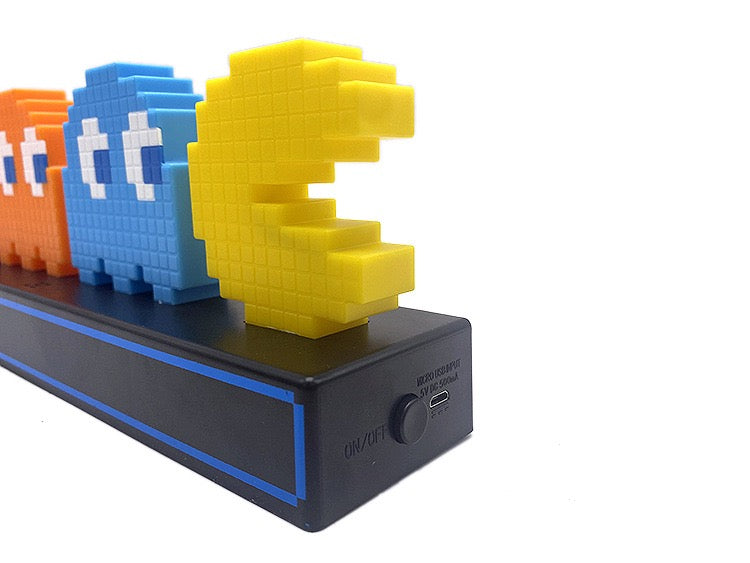 Pixel Pac-Man Night Light, Voice-controlled Light, With Rhythm-sync Color Changing Function