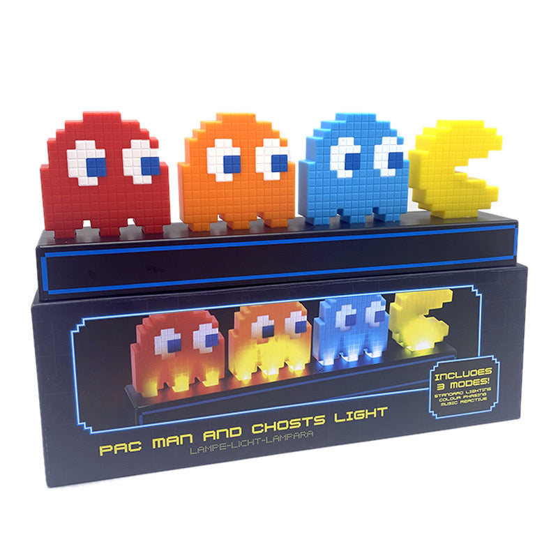 Pixel Pac-Man Night Light, Voice-controlled Light, With Rhythm-sync Color Changing Function