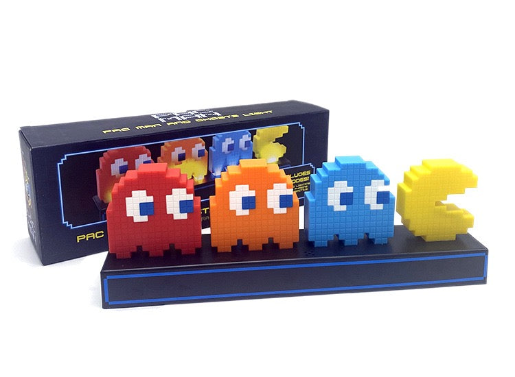 Pixel Pac-Man Night Light, Voice-controlled Light, With Rhythm-sync Color Changing Function