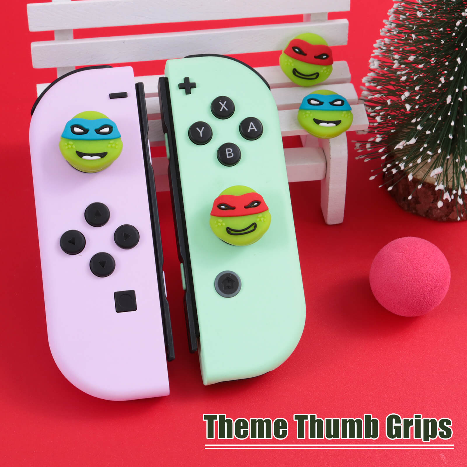 nintendo switch thumb grips green