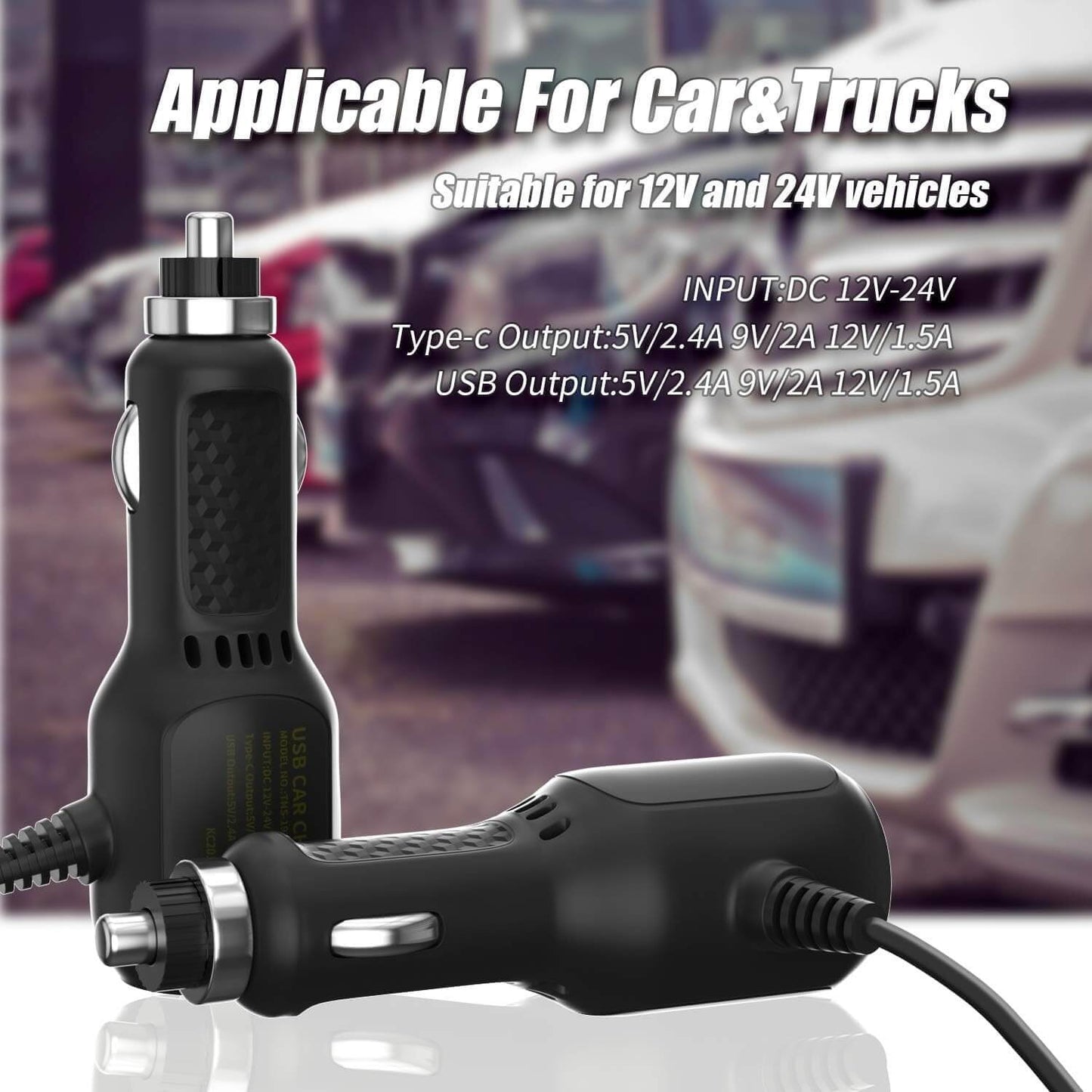 Switch Car Charger Fast Charging Adapter - Dual Port USB-C PD & USB-A QC3.0 Charger for Nintendo Switch 2/OLED/Lite - 18W High-Speed Output, Compact Design, Safe Power Delivery in Cars, SUVs, and Truck