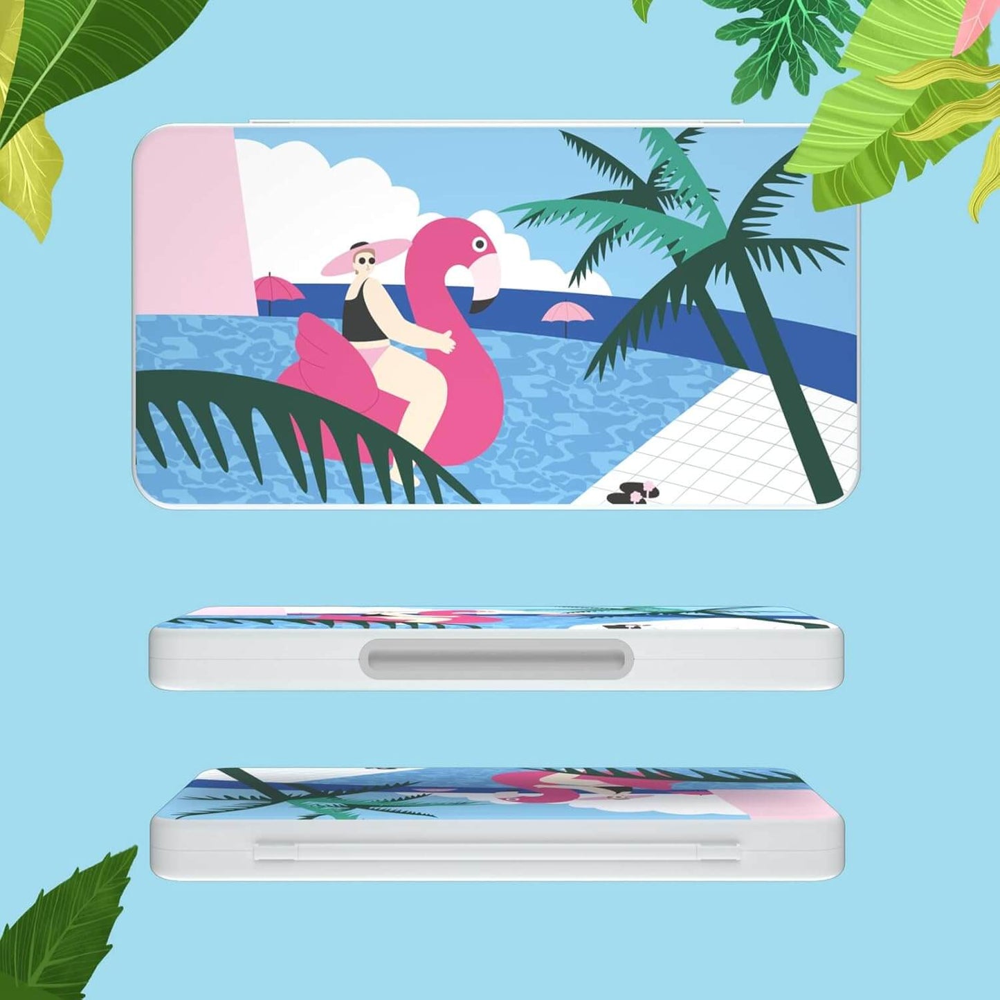 Switch Case 24 Slot, Game Card Case Compatible with Switch with 24 Game Card Slots and Micro SD Card Slots