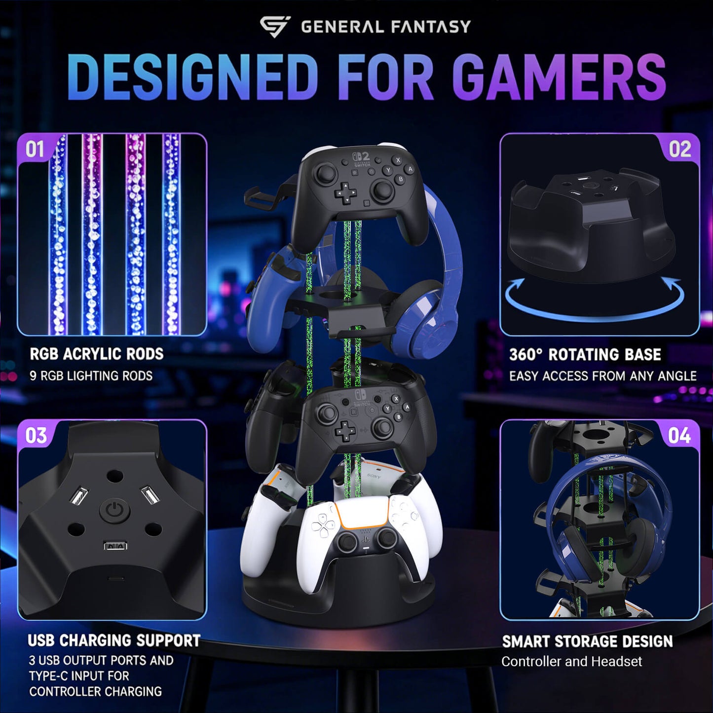 gaming desk accessories