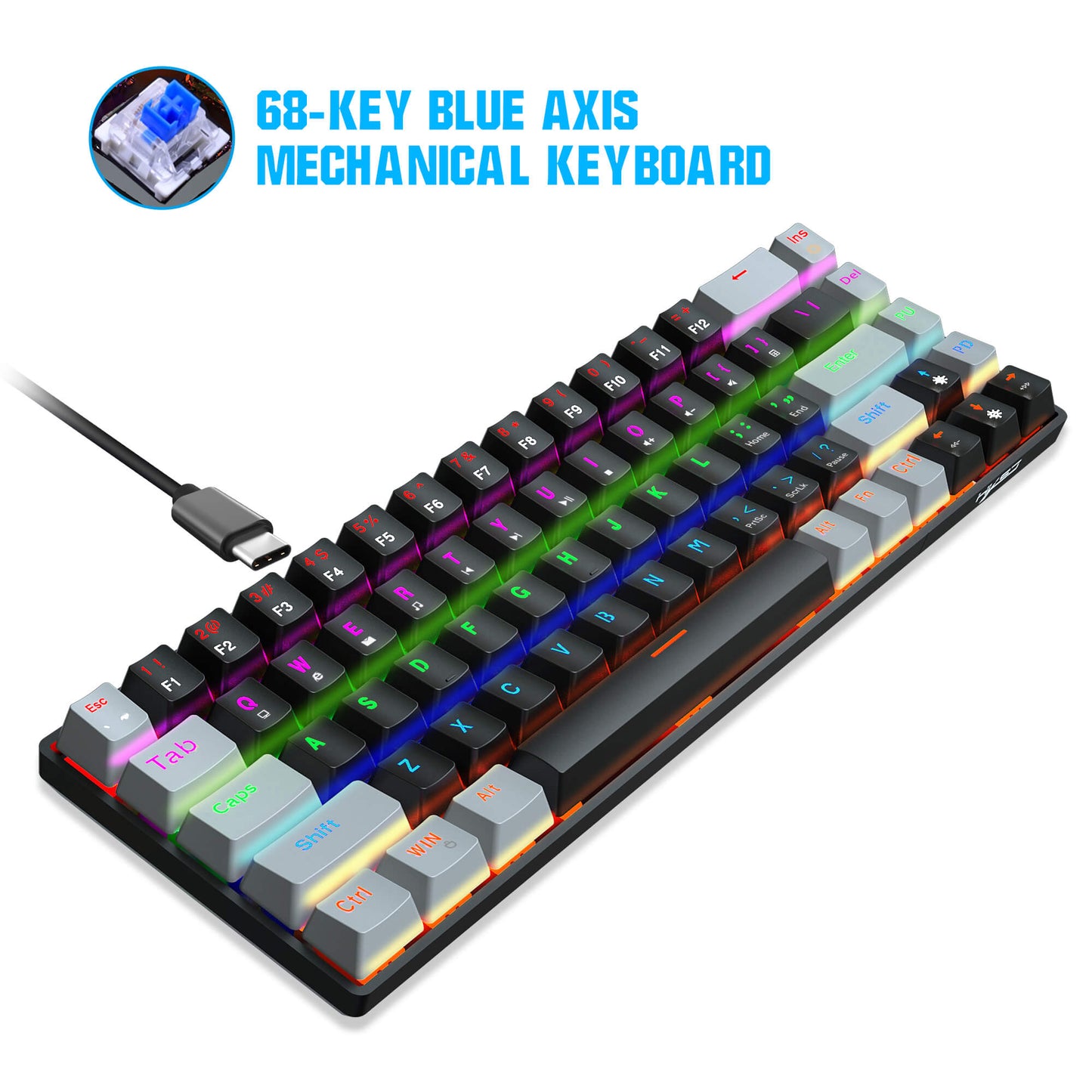 68 key mechnical keyboard