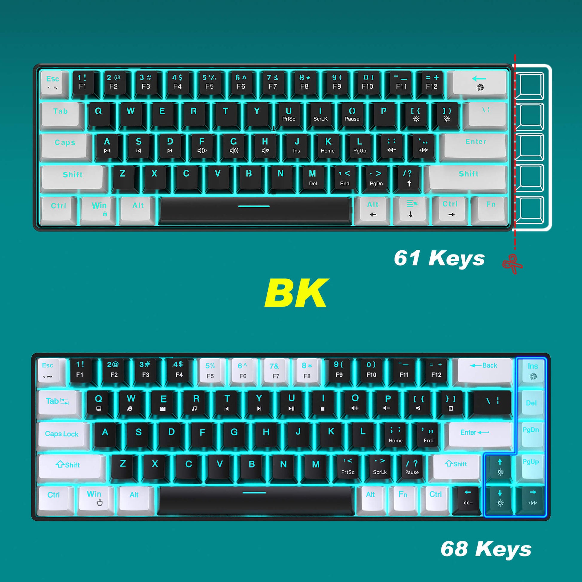 60% Mechanical Gaming Keyboard