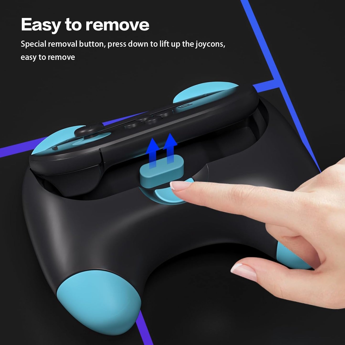 HEATFUN Switch 2 Controller Grips, Ergonomic Handles for Switch 2 Joy-Con, Anti-Slip & Lightweight Switch 2 Joycon Grips - Black (2 Packs)