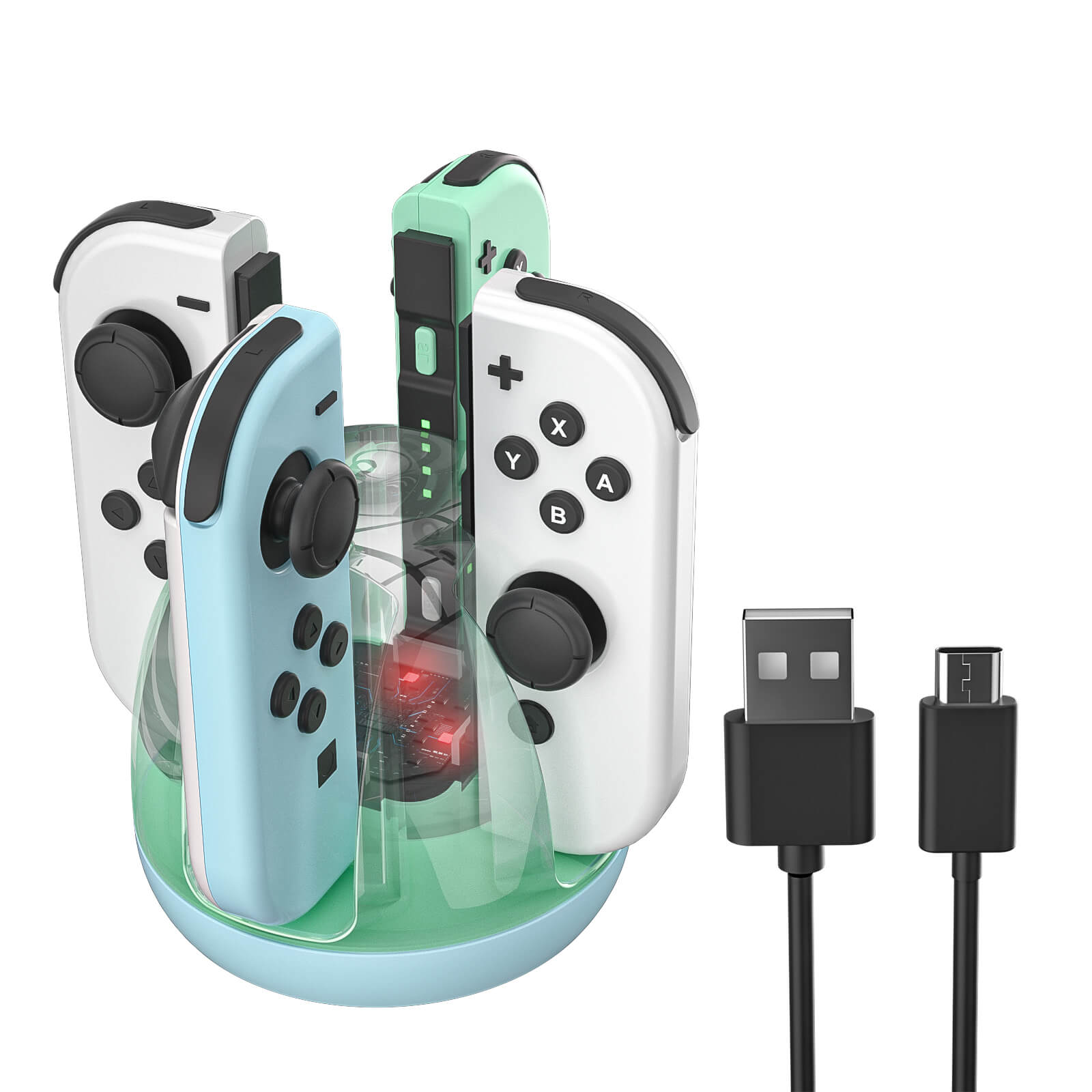Nintendo Switch Joy Con Charger Blue Green HEATFUN nintendo-switch-joy-con-charger-blue-green-heatfun