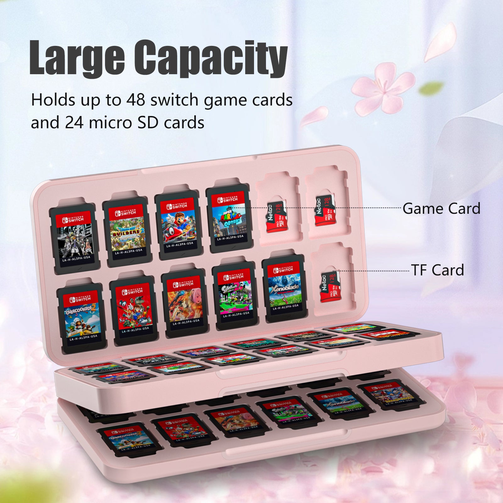 Nintendo Switch Game Case with 48 Slots – HEATFUN