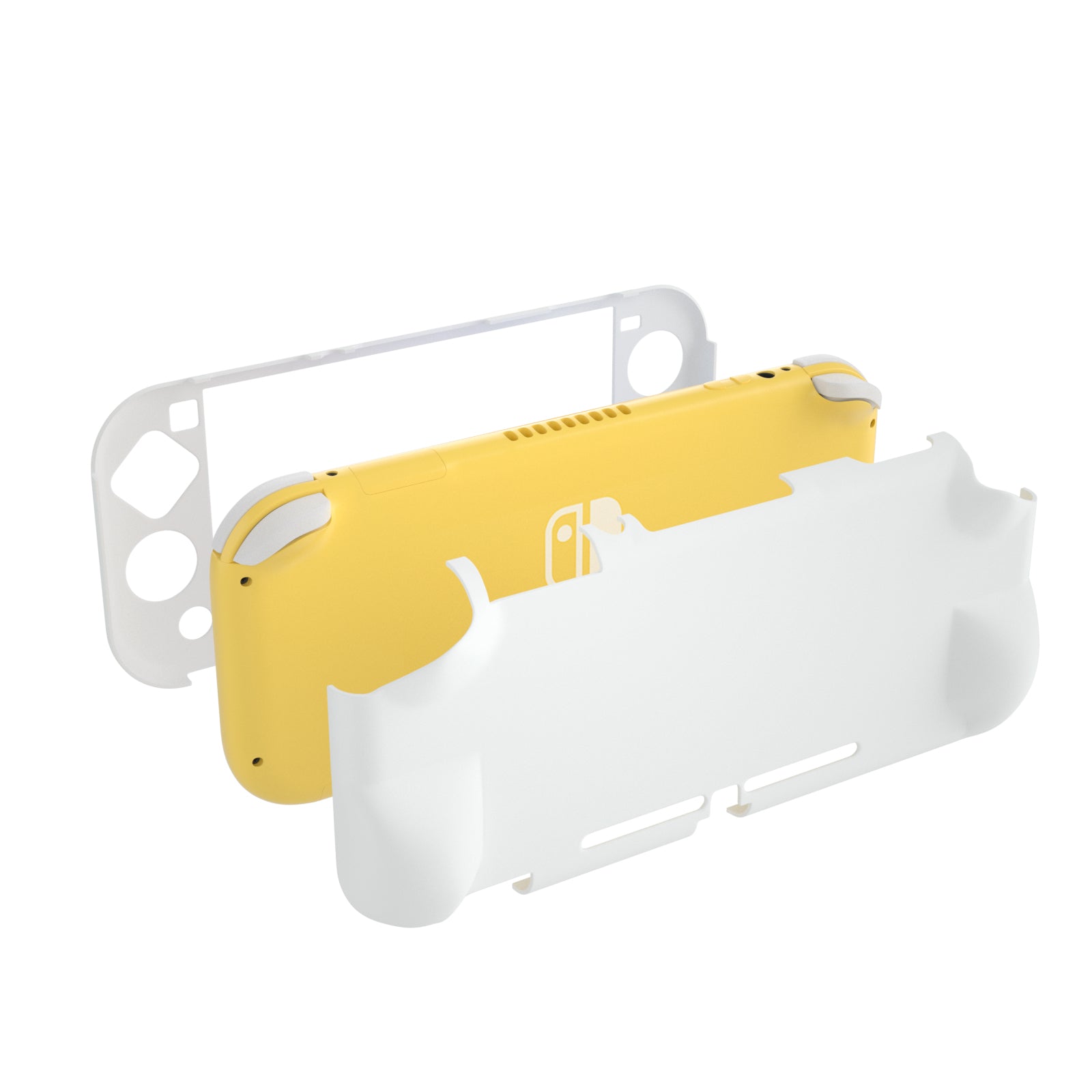 nintendo switch lite grip case white