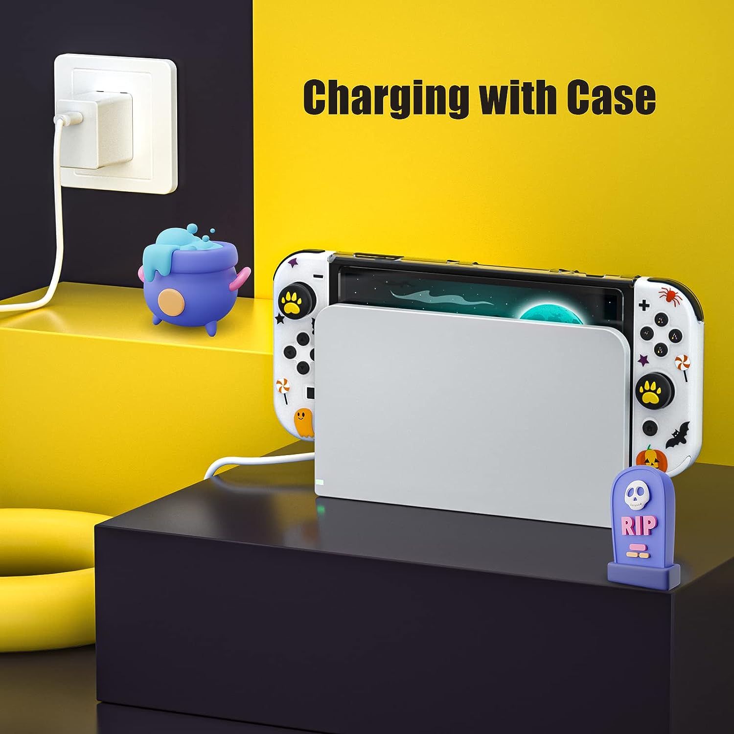 nintendo switch oled dockable case