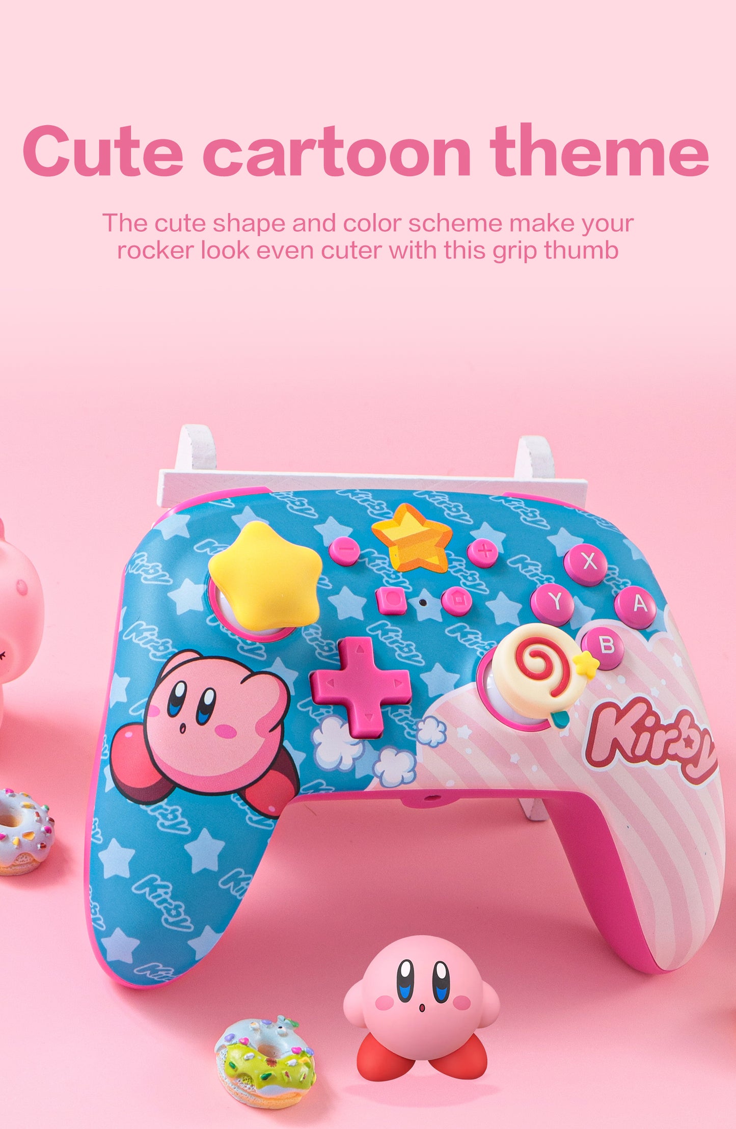 Switch Pro Controller Thumb Grips Kirby