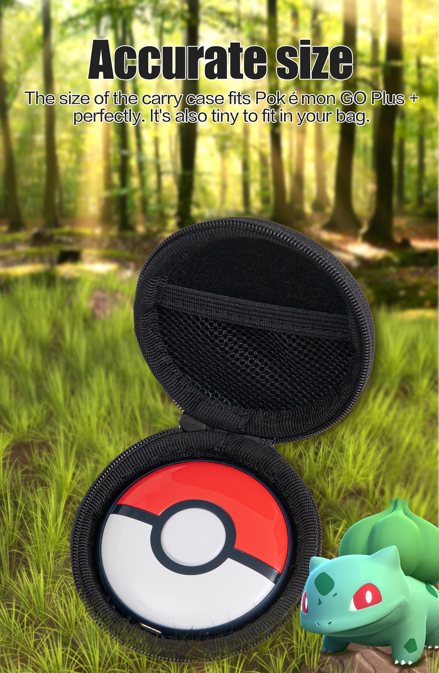 Pokemon Go Plus Plus Carry Case, Travel Case for Poké GO Plus + 2023 with Wristband and Hook - Red/White