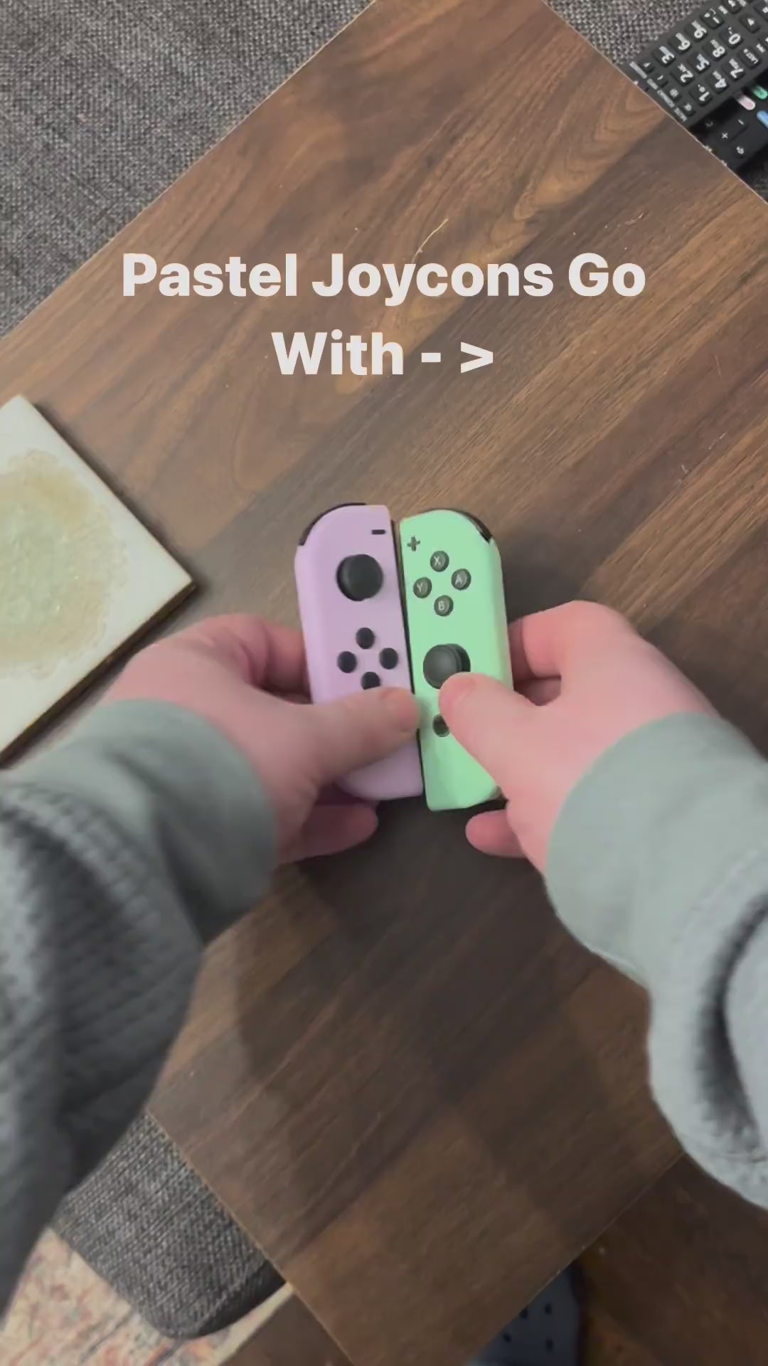 nintendo switch controller grips purple and green