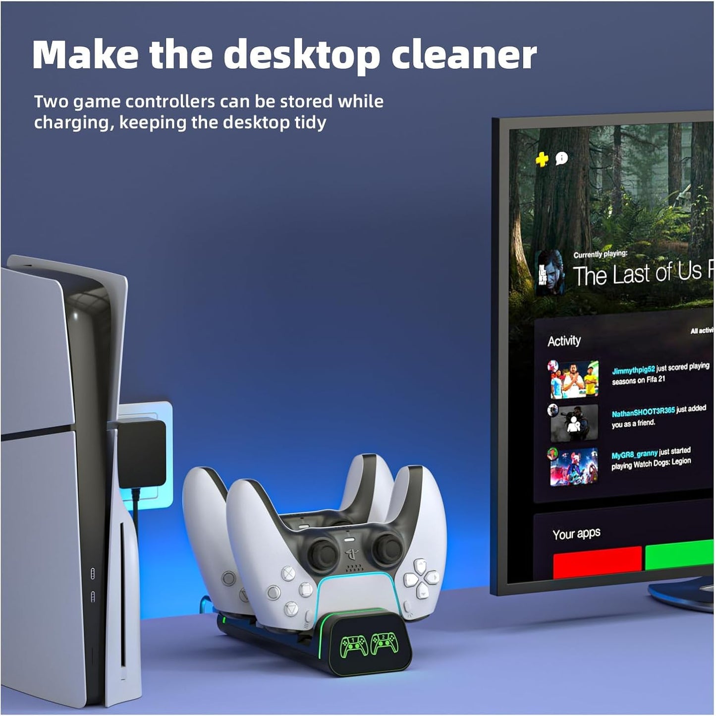 ps5 controller charging dock