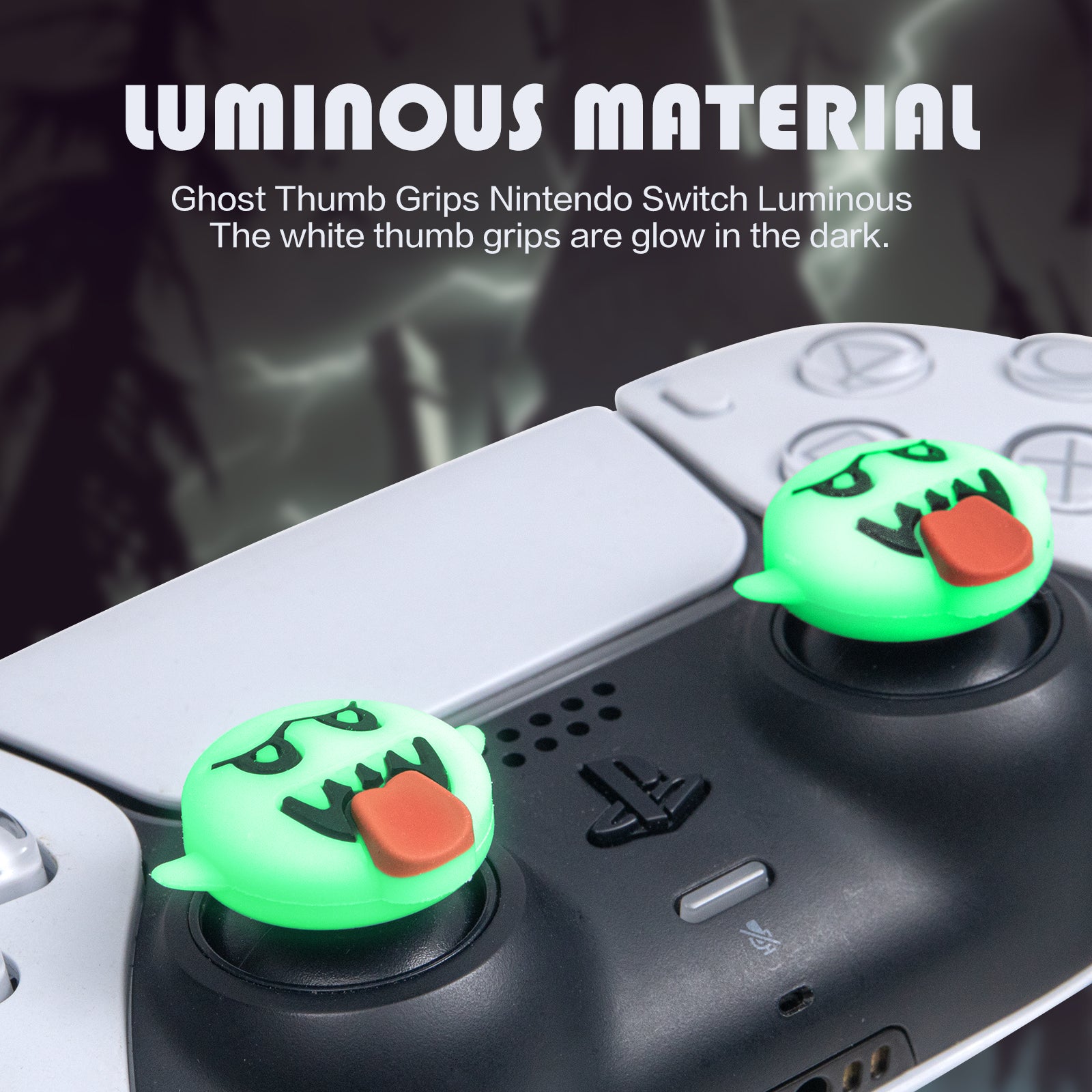 ps5 controller thumb grips ghost