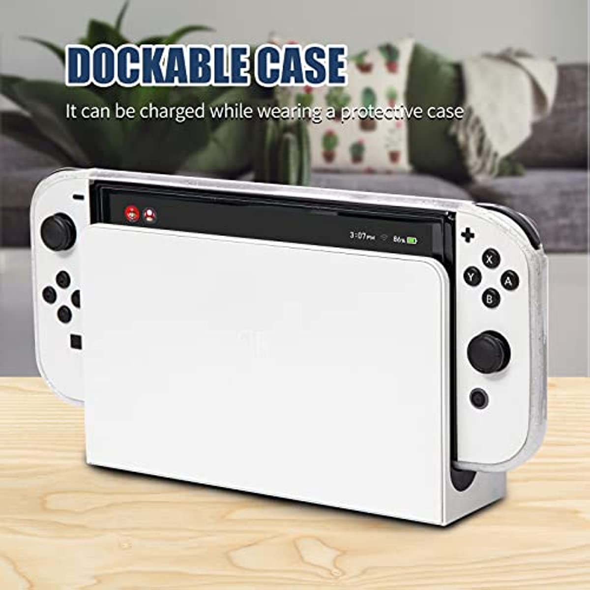 Switch OLED Glitter Case, Cute Sparkly Switch OLED TPU Case and Cute T ...