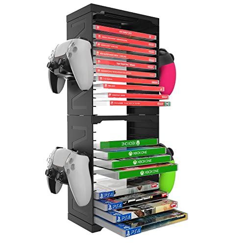 game storage with controller holder