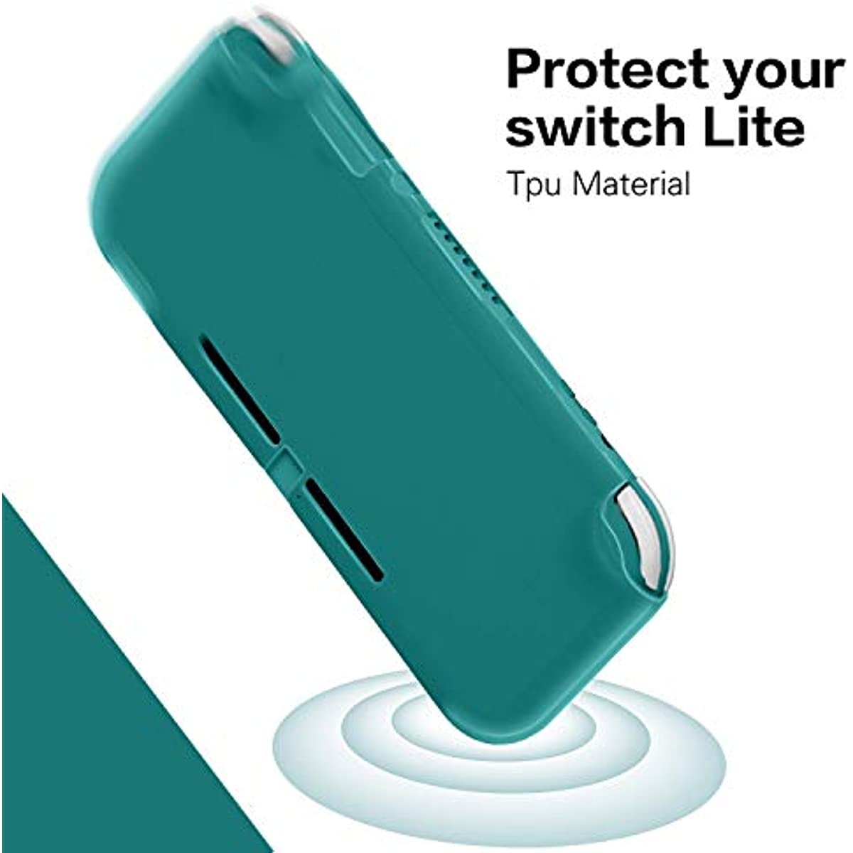 TPU Case Compatible with Switch Lite, Flexible Soft Protective Cover Case Compatible with Switch lite 2019 - Turquoise