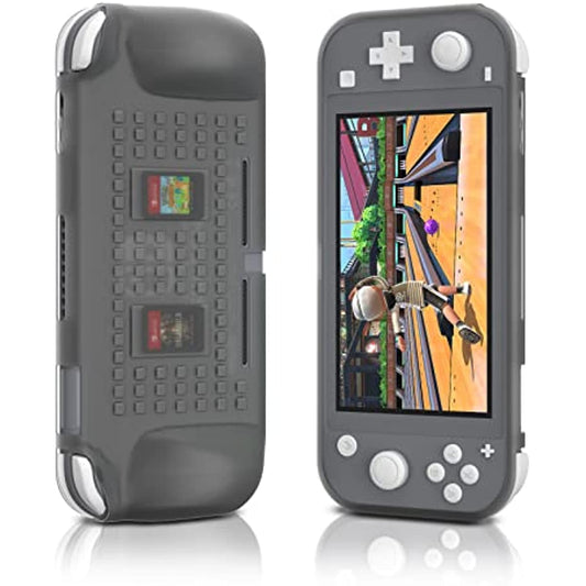 Switch lite Gray Case, Switch lite TPU Case, Comfortable Grip Case for Switch lite with Game Slots - Gray