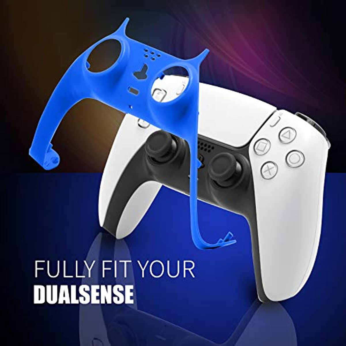 PS5 Controller Accessories, PS5 Controller Plates, PS5 Controller Faceplate 2 Pack - Green and Blue