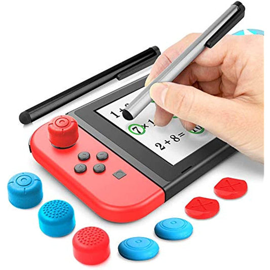 Stylus Kit for Nintendo Switch, 2 Stylus for Switch and 6 Thumb Grip Caps