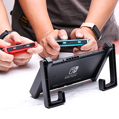 Stand for Nintendo Switch, Holder for Nintendo Switch and Switch Car Mount - Black ( 2 in 1)