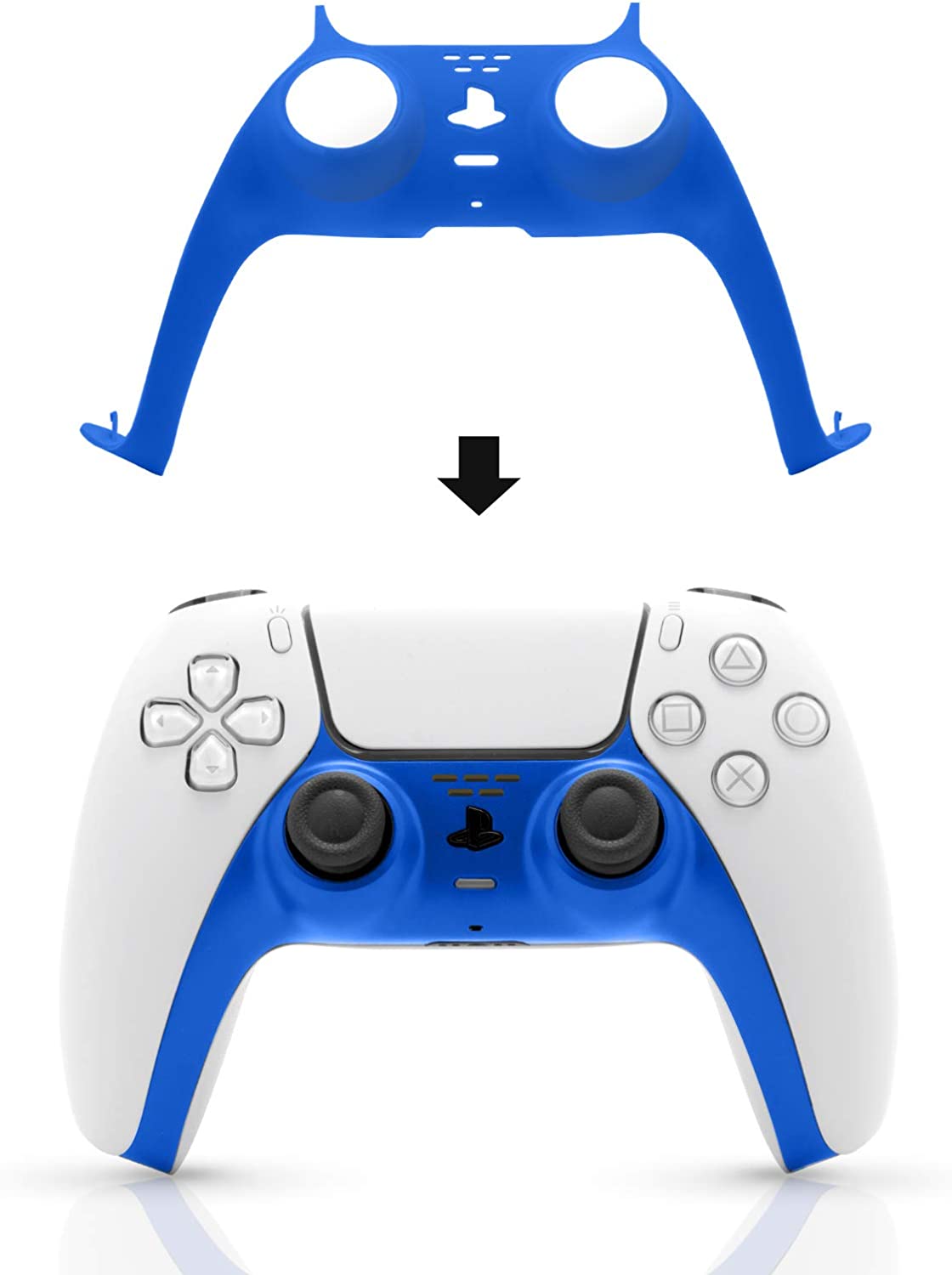 PS5 Controller Faceplate, PS5 Yellow Accessories, Decoration for PS5 Dual Sense Controller - Light Yellow
