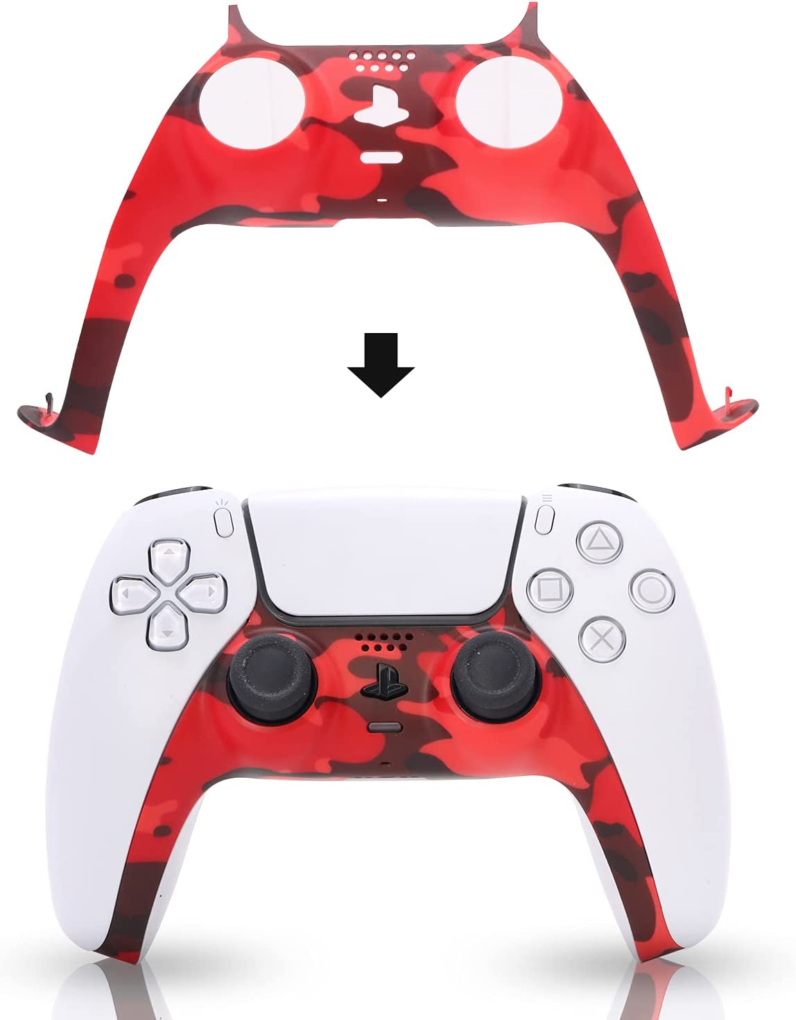 PS5 Controller Faceplate, PS5 Yellow Accessories, Decoration for PS5 Dual Sense Controller - Light Yellow