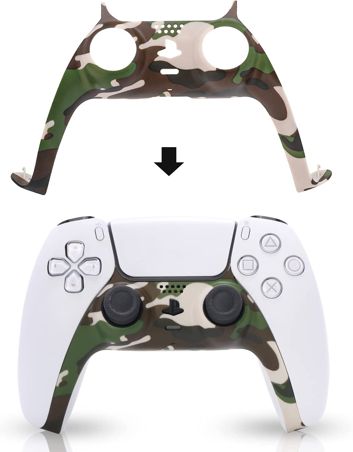PS5 Controller Faceplate, PS5 Yellow Accessories, Decoration for PS5 Dual Sense Controller - Light Yellow