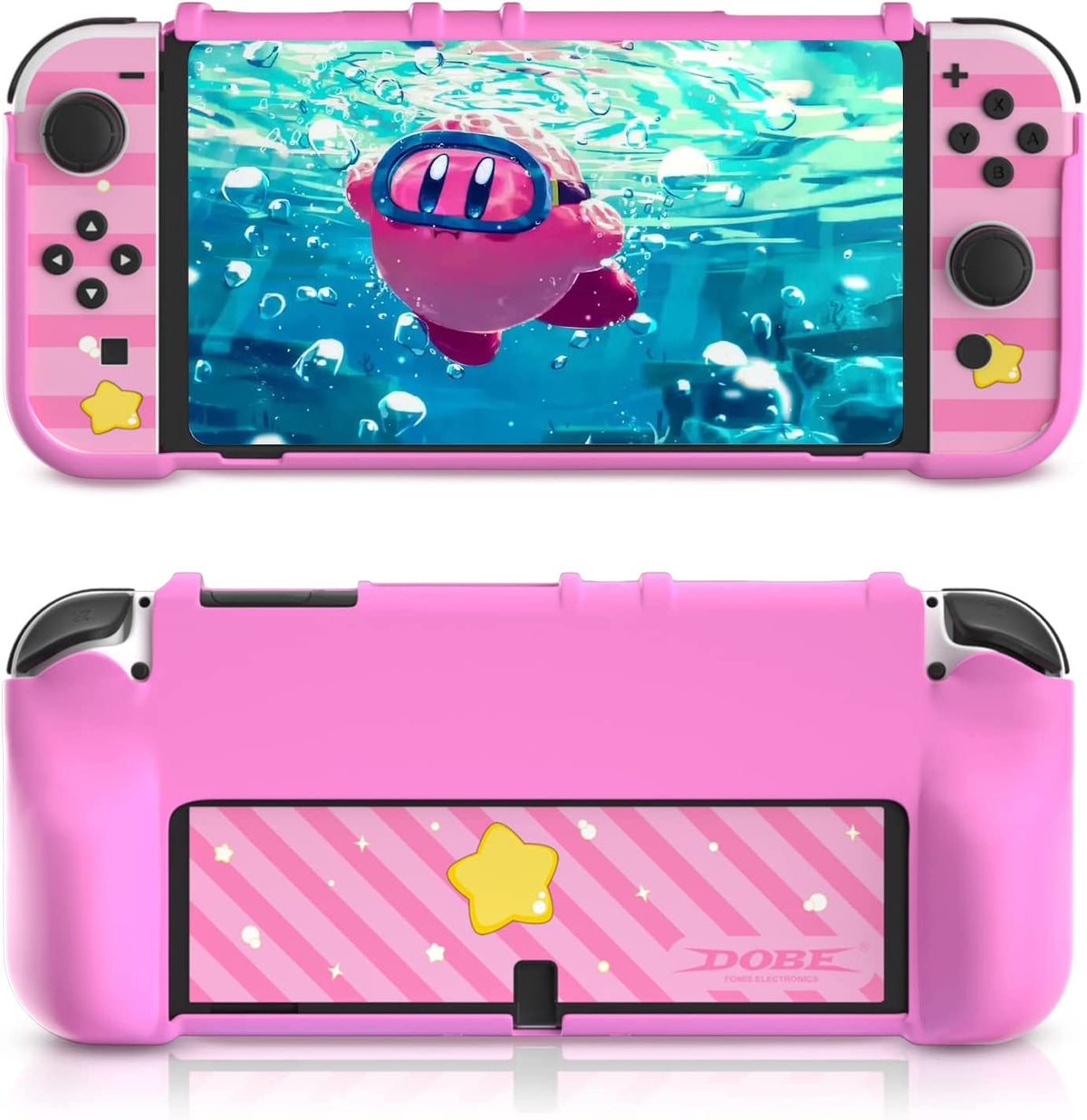 Switch Shell Pink Nintendo Switch OLED Pink Case Kirby Theme – HEATFUN
