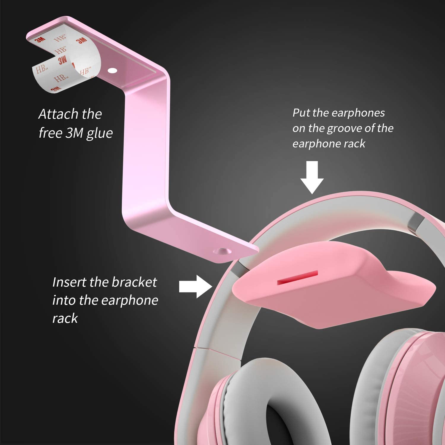 Razer pink best sale headset stand