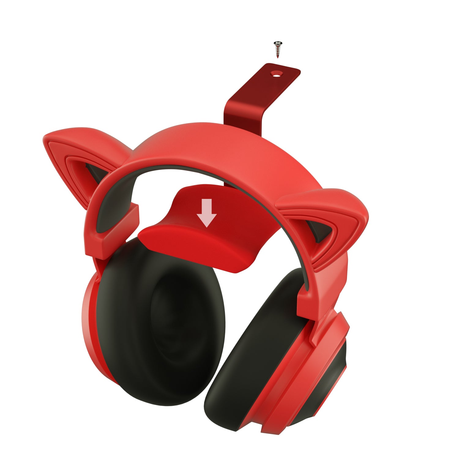 headset stand red