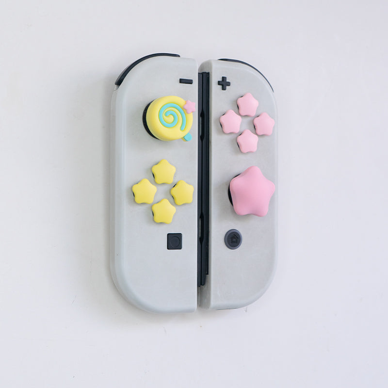 Kirby Thumb Grips for Nintendo Switch and Button Caps