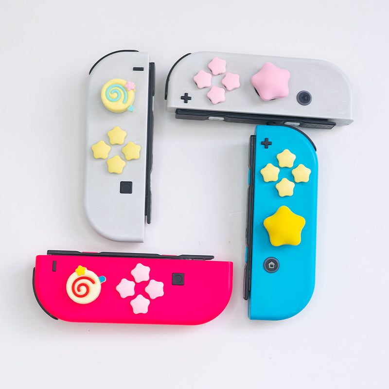 Kirby Thumb Grips for Nintendo Switch and Button Caps