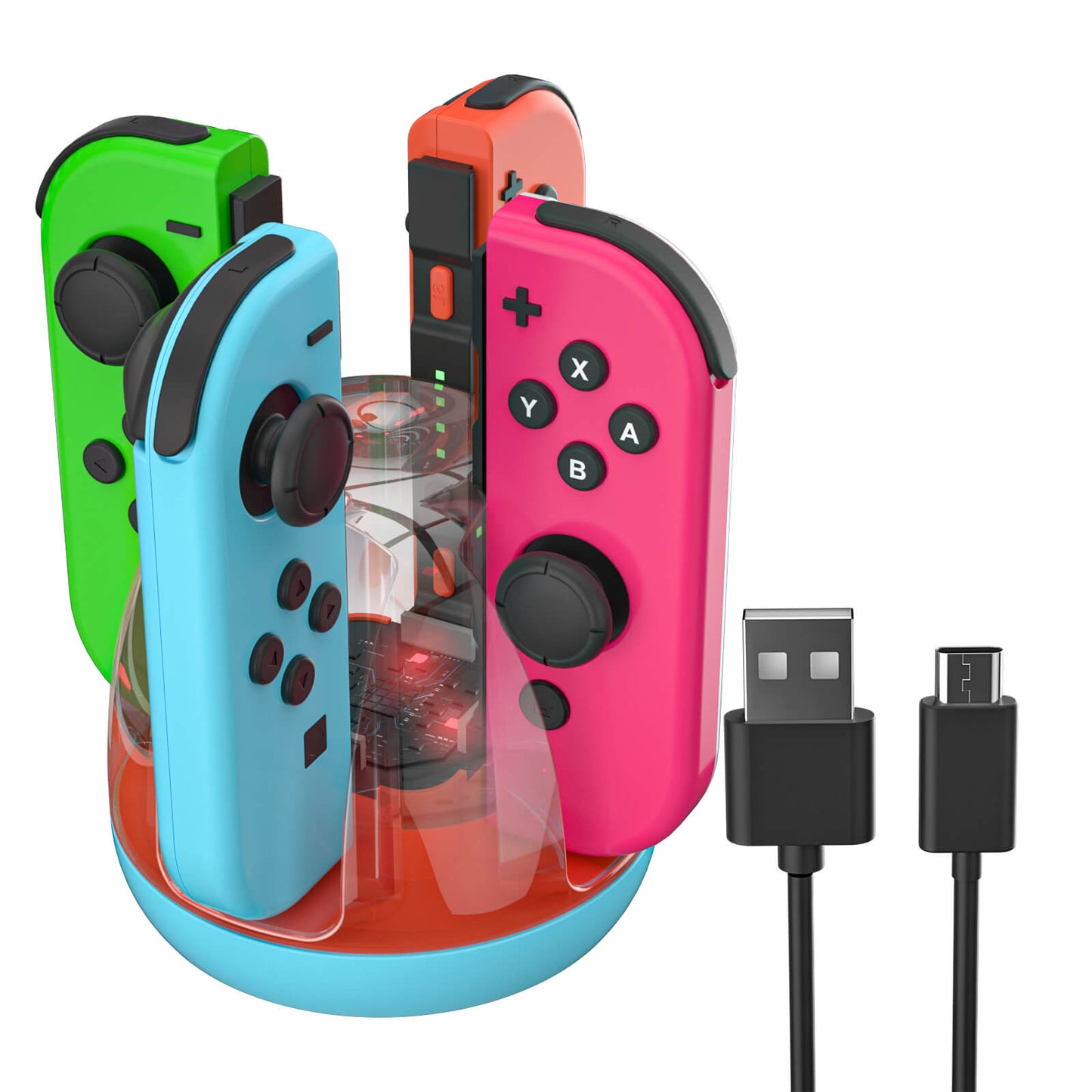 Nintendo Switch Joy Con Charger - Blue Green