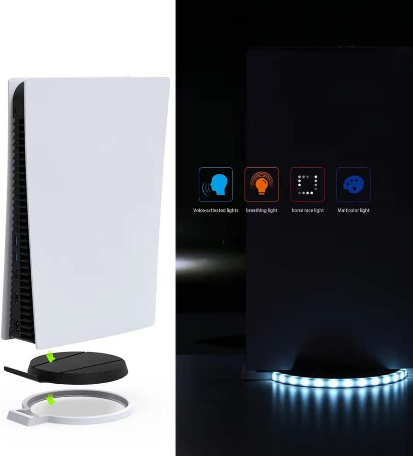 RGB PS5 LED Light Stand, RGB Light Compatible with PS5 Digital and Dis ...